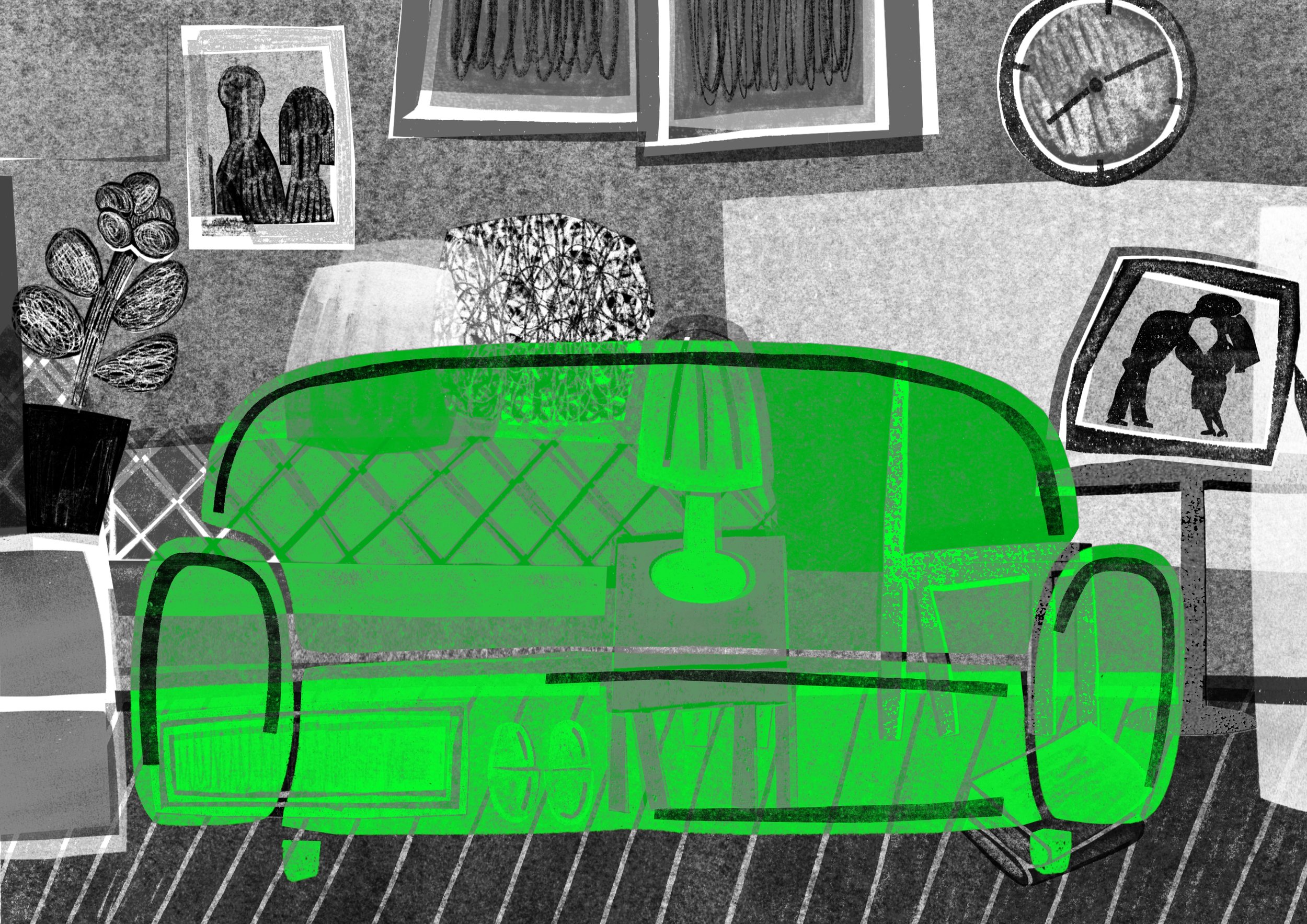 연극 <사랑과 함께 오는 것들> 일러스트 작업 - 3